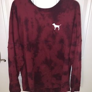 Large Pink Long sleeve crew neck